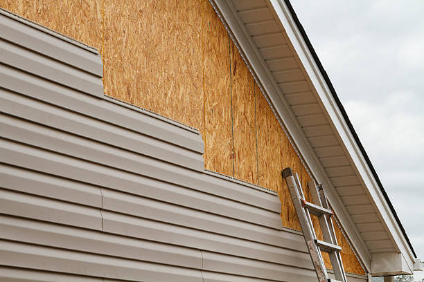 Professional Siding technician working in Greenville, SC